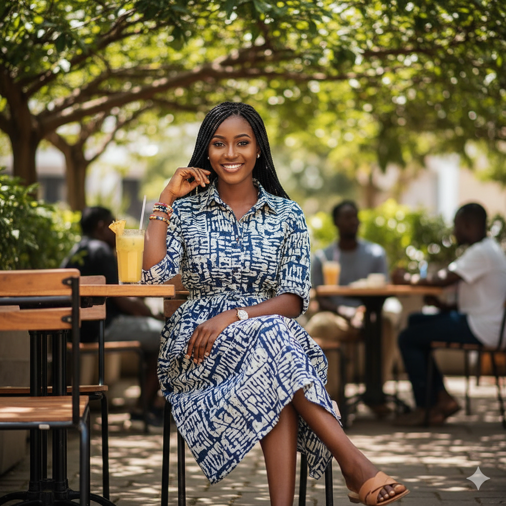 African Print Dress - Image 2